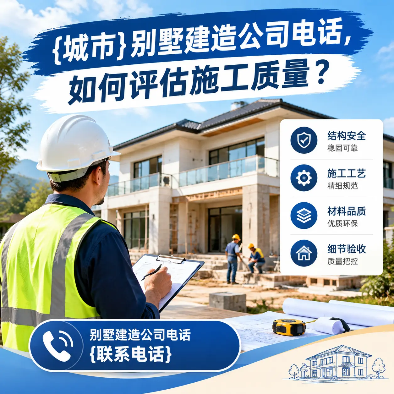 六枝特别墅建造公司电话，如何评估施工质量？