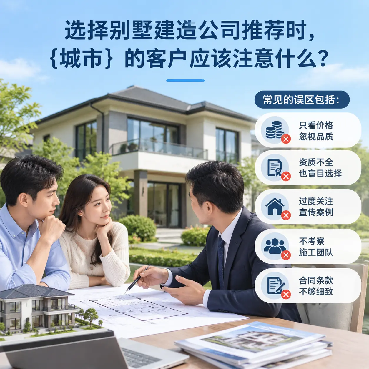 选择别墅建造公司推荐时,六枝特 的客户应该注意什么?