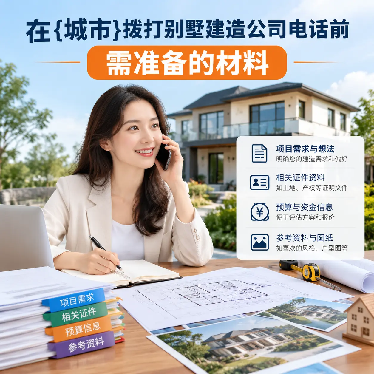 在六枝特拨打别墅建造公司电话前需准备的材料