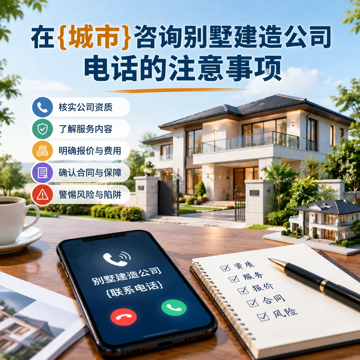 在六枝特咨询别墅建造公司电话的注意事项