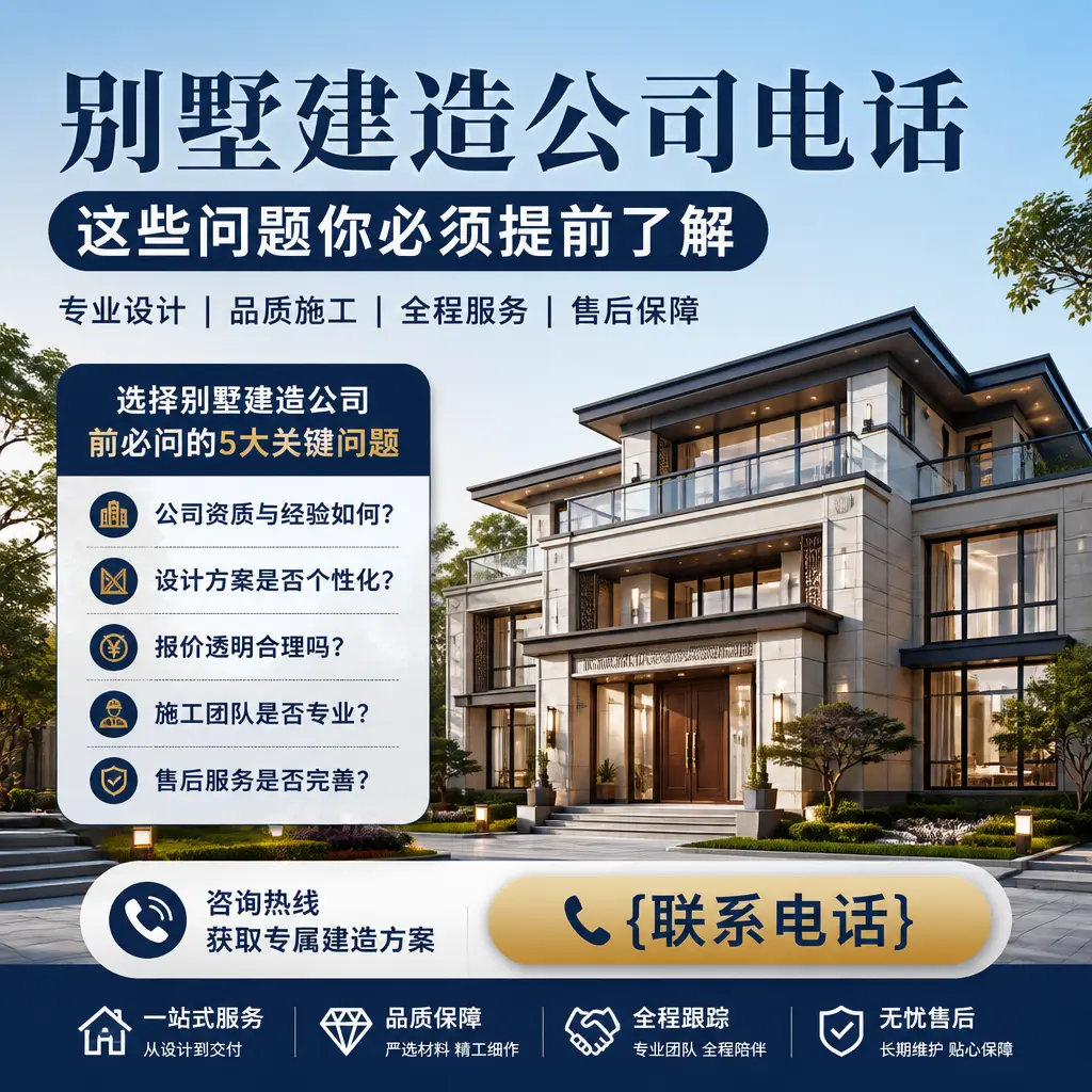六枝特别墅建造公司电话,这些问题你必须提前了解