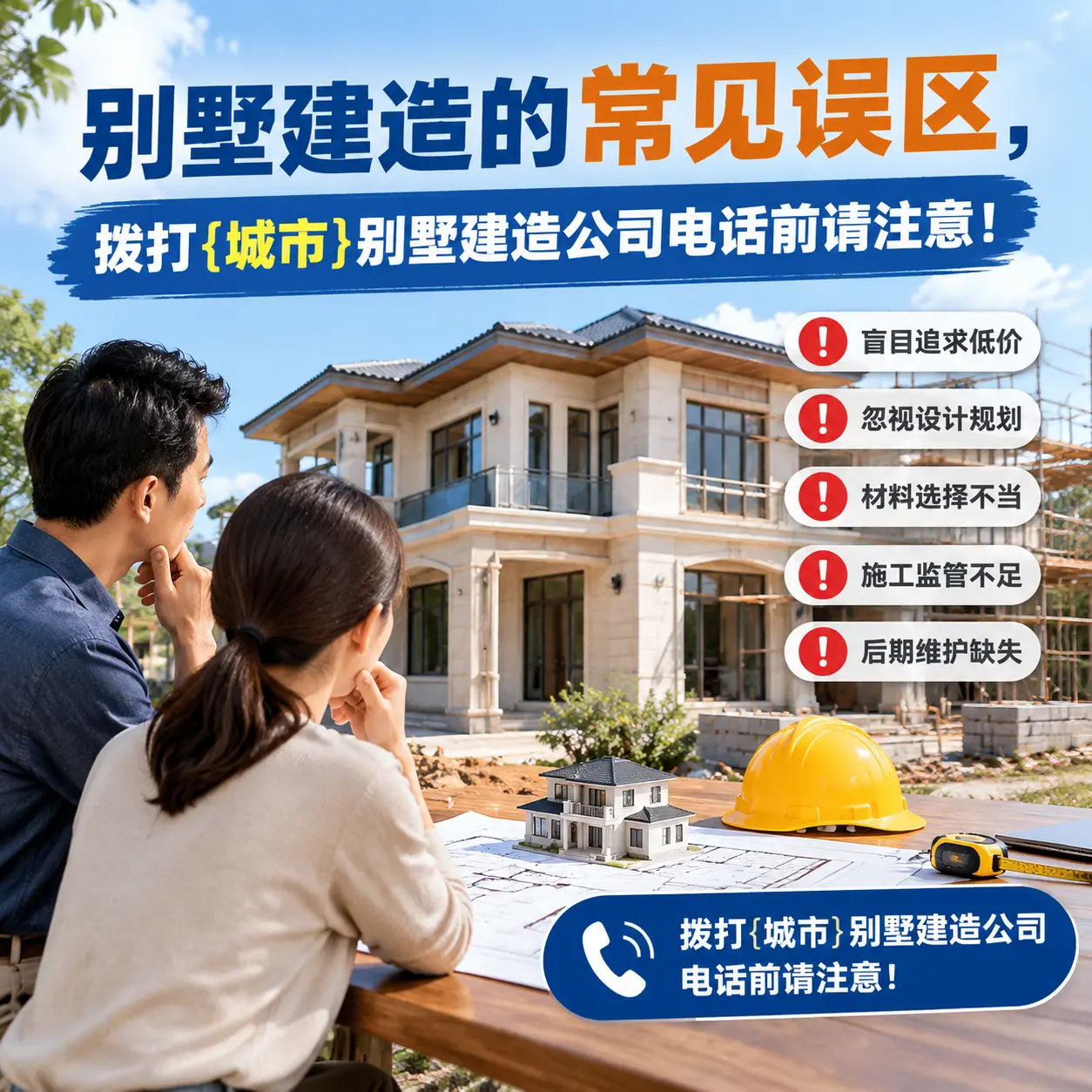 别墅建造的常见误区，拨打六枝特别墅建造公司电话前请注意！