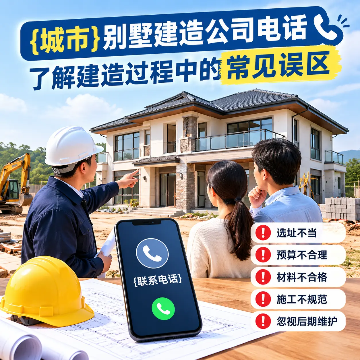 六枝特别墅建造公司电话，了解建造过程中的常见误区