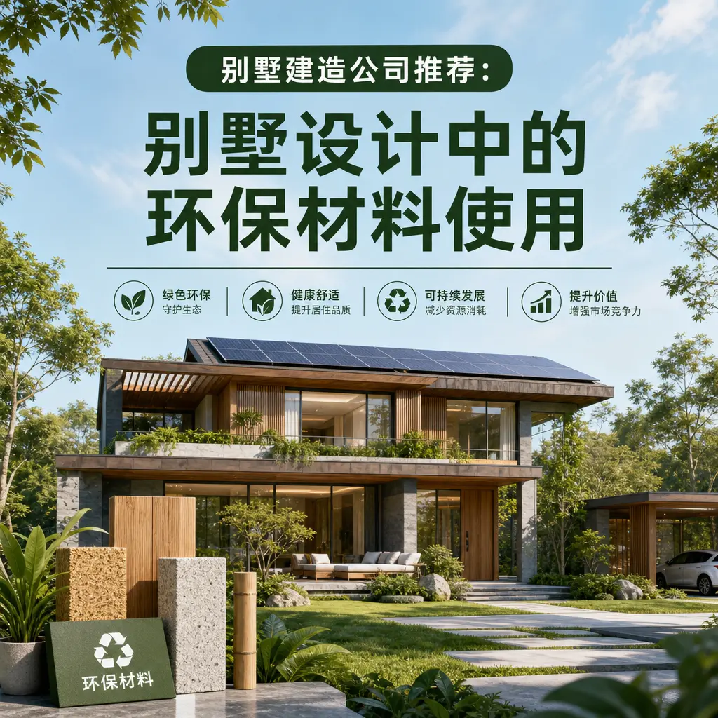 别墅建造公司推荐： 六枝特 别墅设计中的环保材料使用
