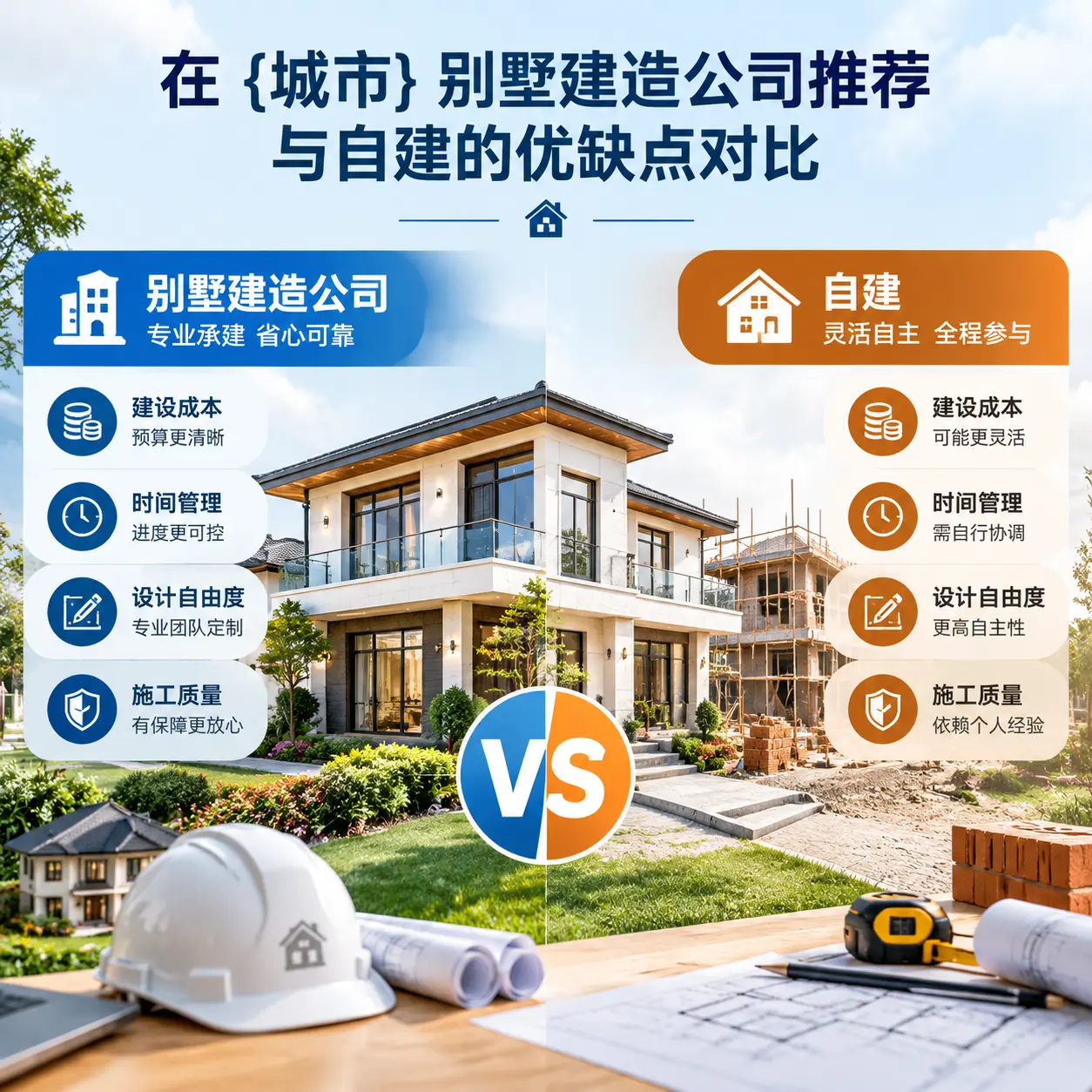 在 六枝特 别墅建造公司推荐与自建的优缺点对比